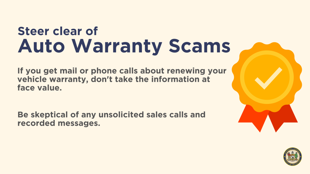 Steer clear of auto warrant scams