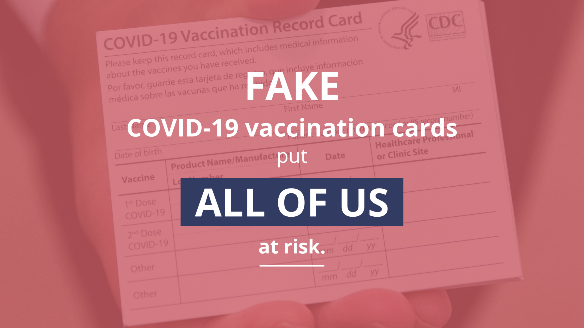 COVID-19 Vaccination Cards Scams Twitter - Delaware 