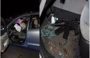 Assault weapon recovered in Edelmann's vehicle